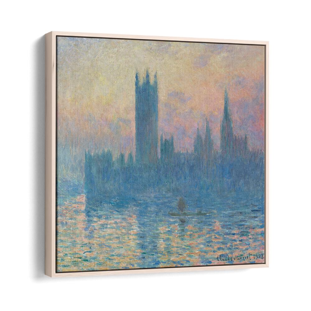 THE HOUSES OF PARLIAMENT, SUNSET (1903) , VINTAGE PAINTINGS