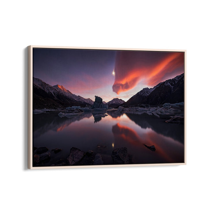 Breathtaking KISS OF DRAGON, PHOTOGRAPHY PRINTS showcasing serene landscapes and vibrant sunset reflections.