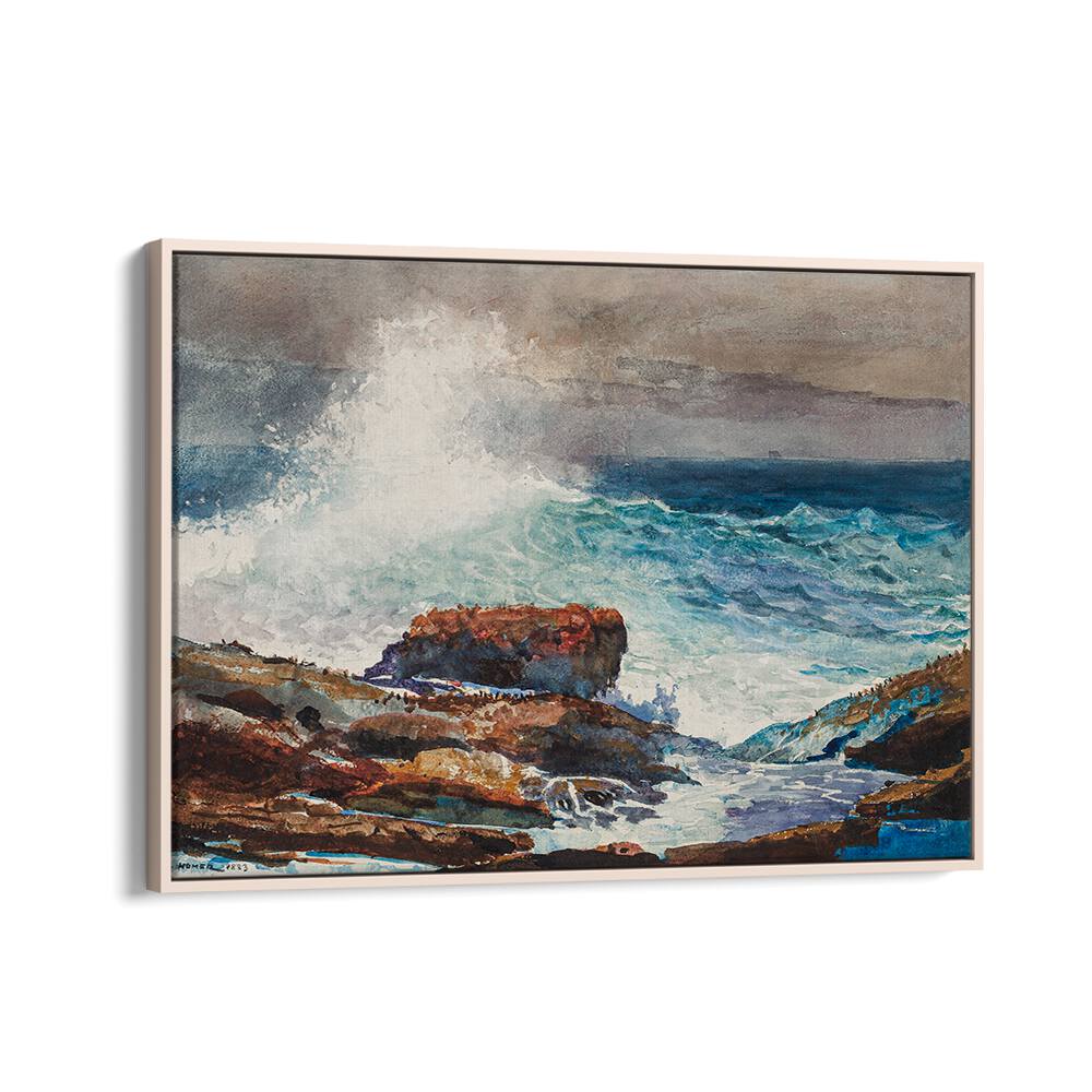 INCOMING TIDE, SCARBORO, MAINE (1883) , VINTAGE PAINTINGS
