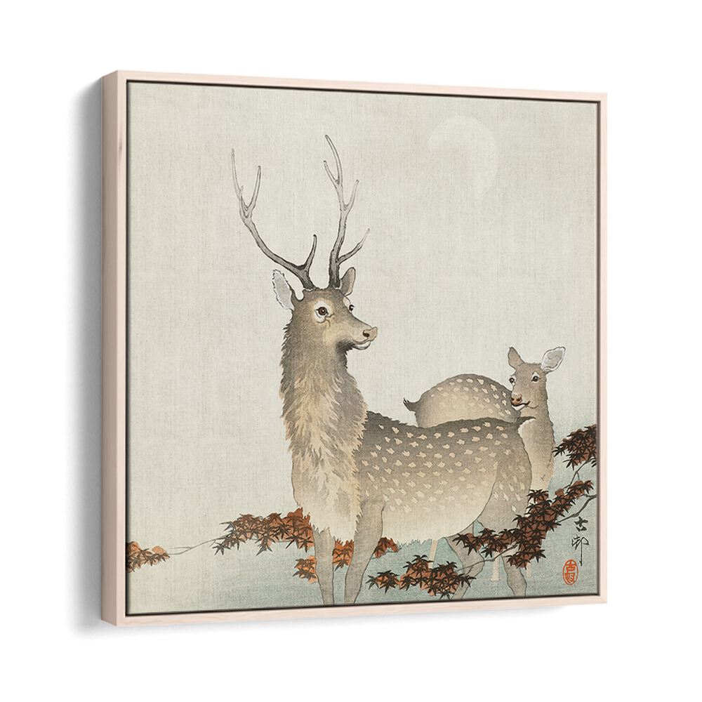 COUPLE OF DEERS (1900 - 1930)  , JAPANESE PAINTINGS , JAPANESE ART PRINTS