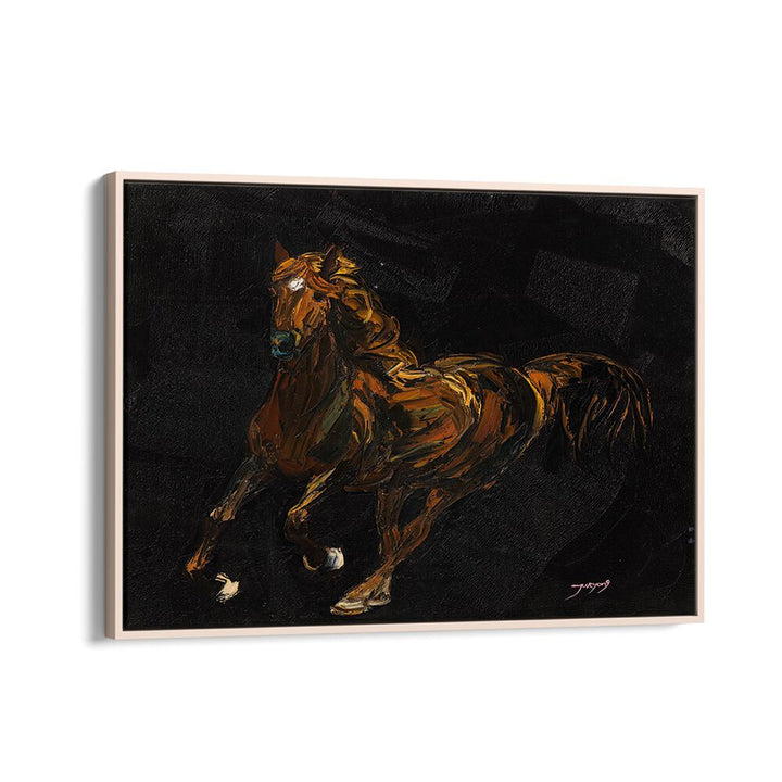 Stunning artwork of a brown horse, showcasing the beauty of animal paintings for your home decor.