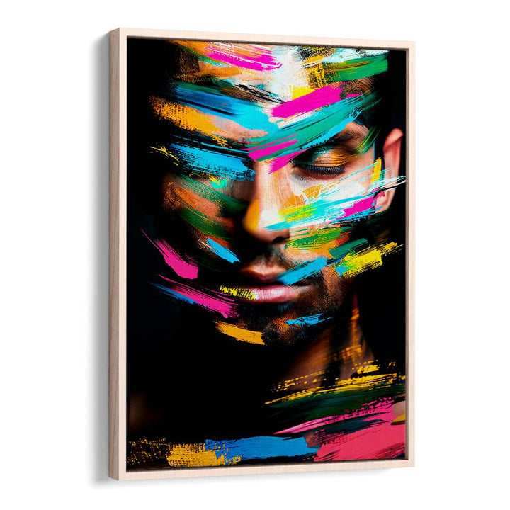 Vibrant colors merge in FACELESS XI, ABSTRACT PAINTINGS by Philippe HUGONNARD, showcasing modern artistic innovation.