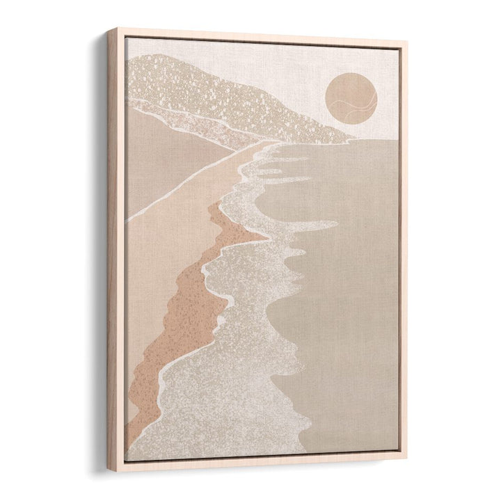 Elegant ABSTRACT SEASIDE, LANDSCAPE PAINTINGS capture serene coastal beauty with vibrant colors and dynamic forms.