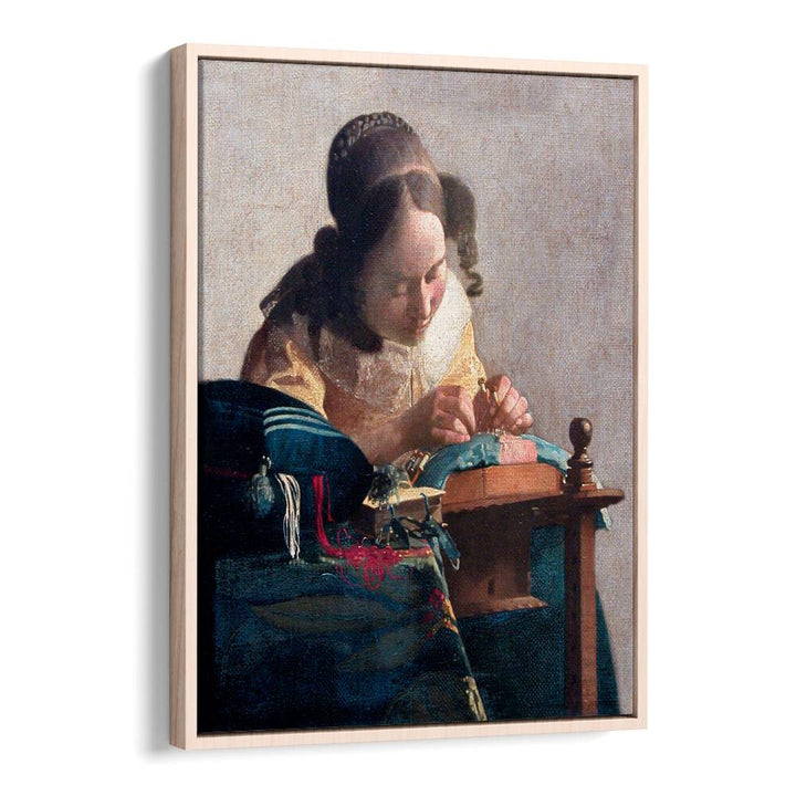 THE LACEMAKER (CA.1669–1671) BY JOHANNES VERMEER, VINTAGE PAINTINGS