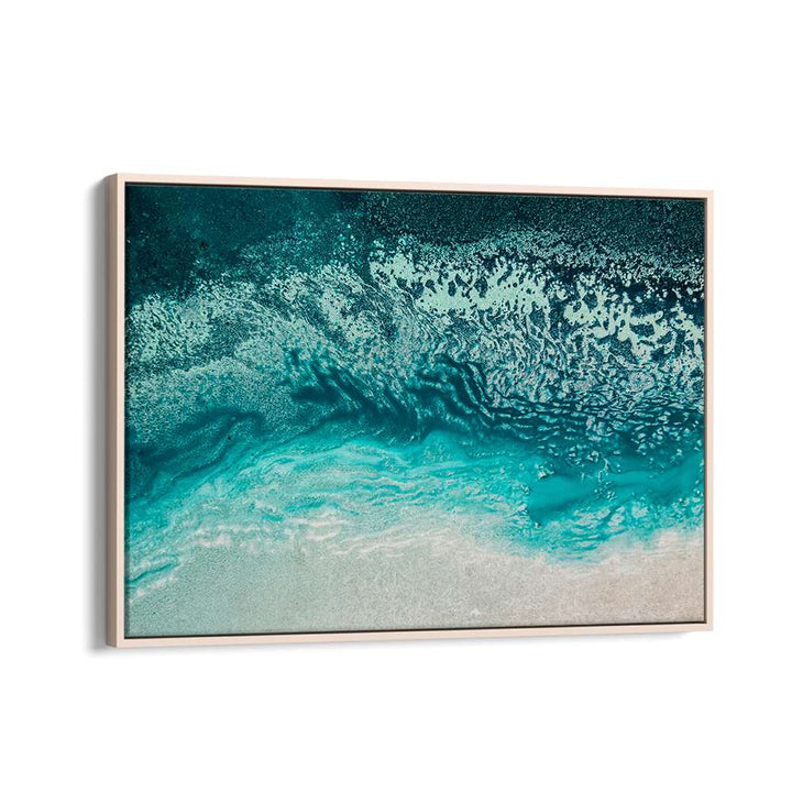 Vibrant BLUE AQUA FLOATING, ABSTRACT PAINTINGS enhancing modern spaces with fluid designs and tranquility.