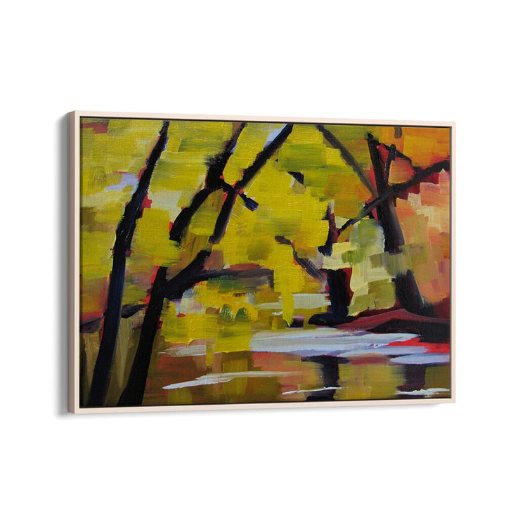 BULLS ISLAND IN AUTUMN , LANDSCAPE PAINTINGS