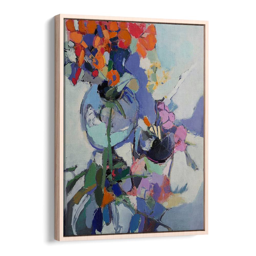 Vibrant ORANGE POPPIES, ABSTRACT PAINTINGS add a burst of color to your home decor collection with stunning floral artistry.