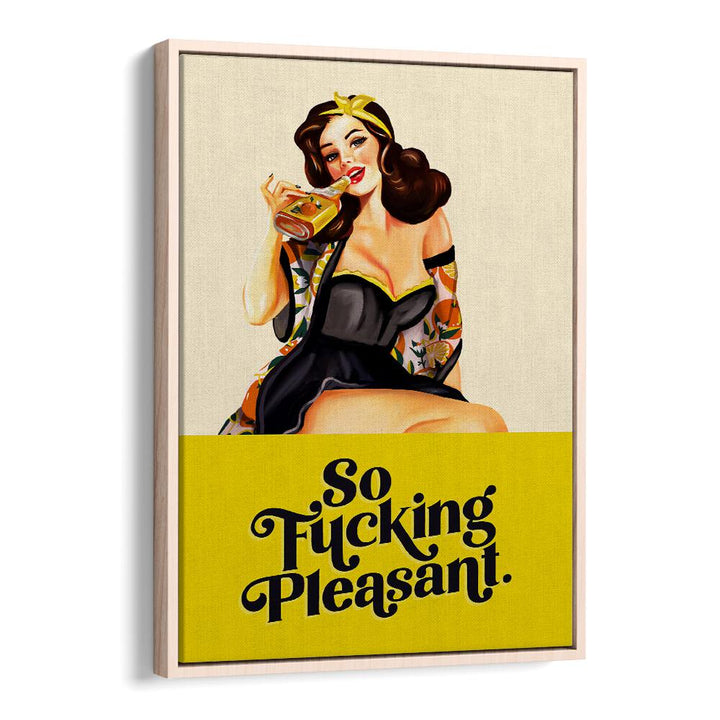 SO FUCKING PLEASANT ART DECO PINUP GIRL BY THE WHISKEY GINGER , WOMEN ILLUSTRATION PAINTINGS