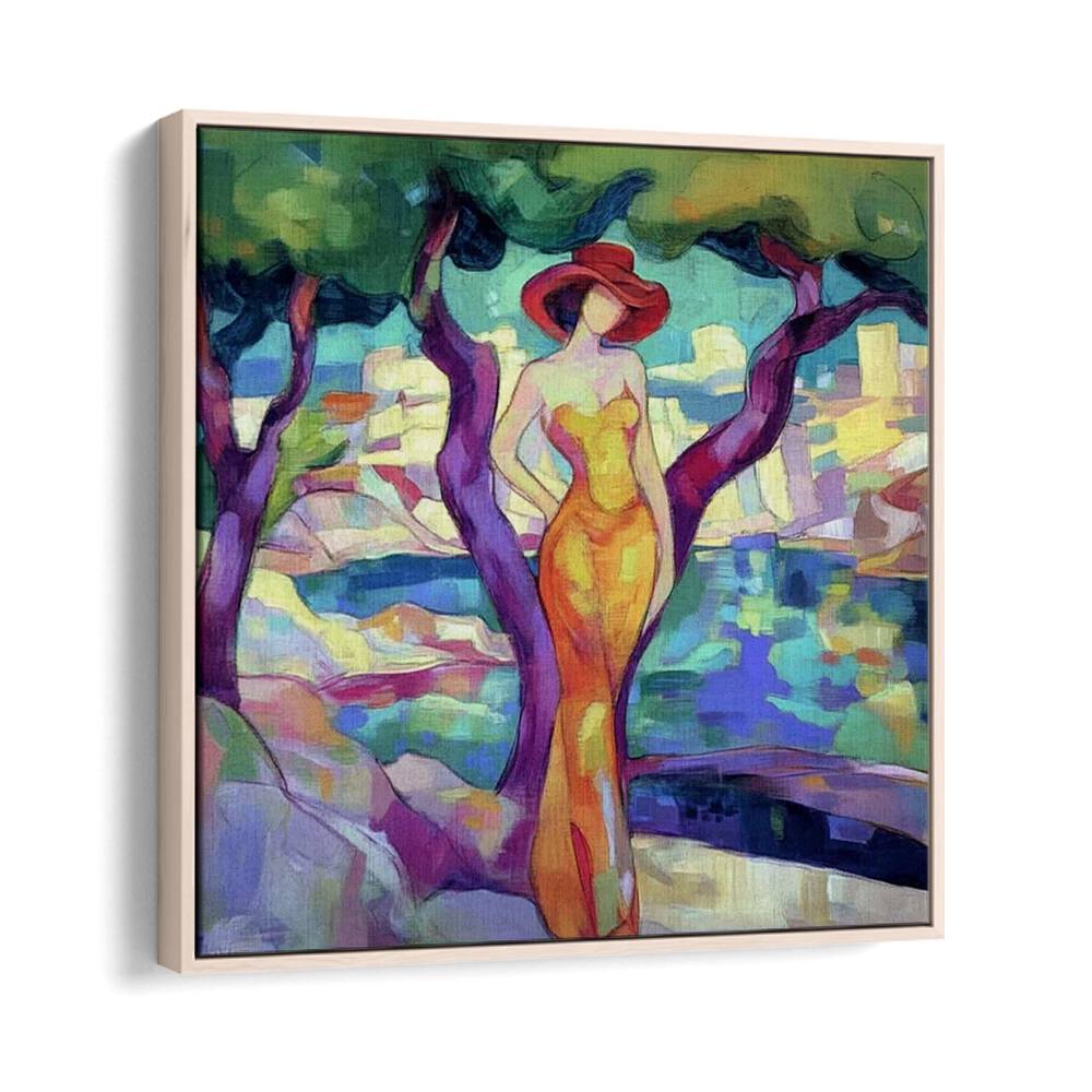 Elegant artwork featuring the WOMAN IN YELLOW, embodying vibrancy and style in a stunning visual display.