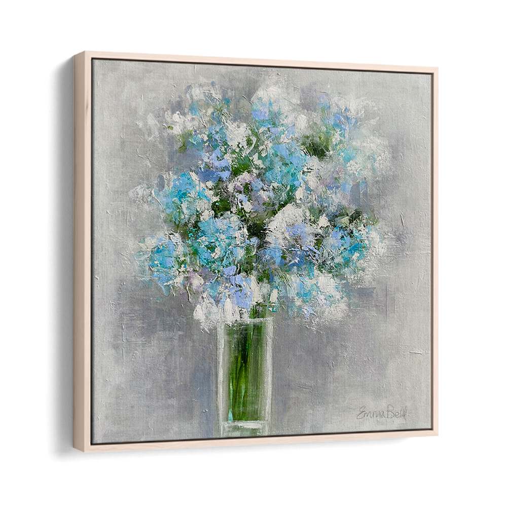 Stunning bouquet of flowers in a glass, a floral flower painting that brightens any space with vibrant colors.