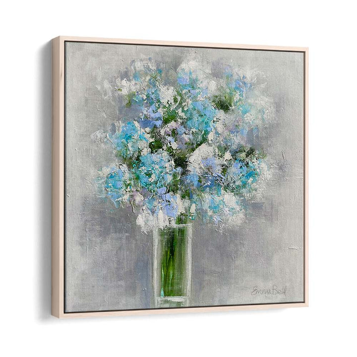 Stunning bouquet of flowers in a glass, a floral flower painting that brightens any space with vibrant colors.
