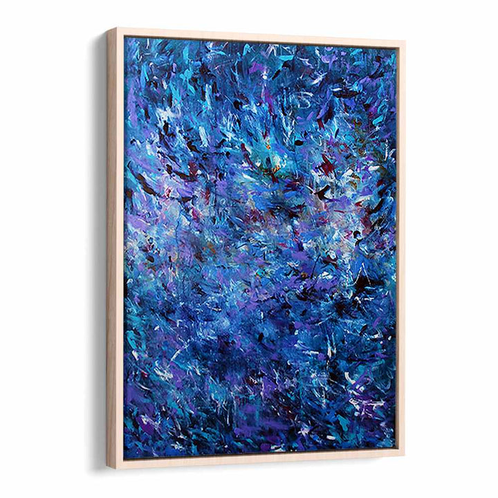 Vibrant ABSTRACT DESIGN XX, ABSTRACT PAINTINGS featuring rich blue tones, perfect for elevating your living space.
