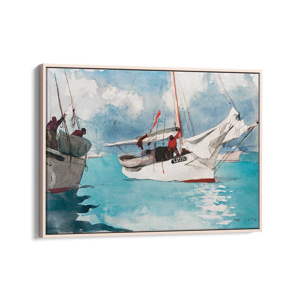 FISHING BOATS, KEY WEST (1903) , VINTAGE PAINTINGS