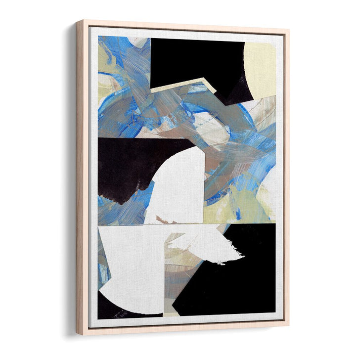 Stylish BLUE NEUTRAL BEIGE III abstract painting enhances modern decor with soothing tones and artistic flair.