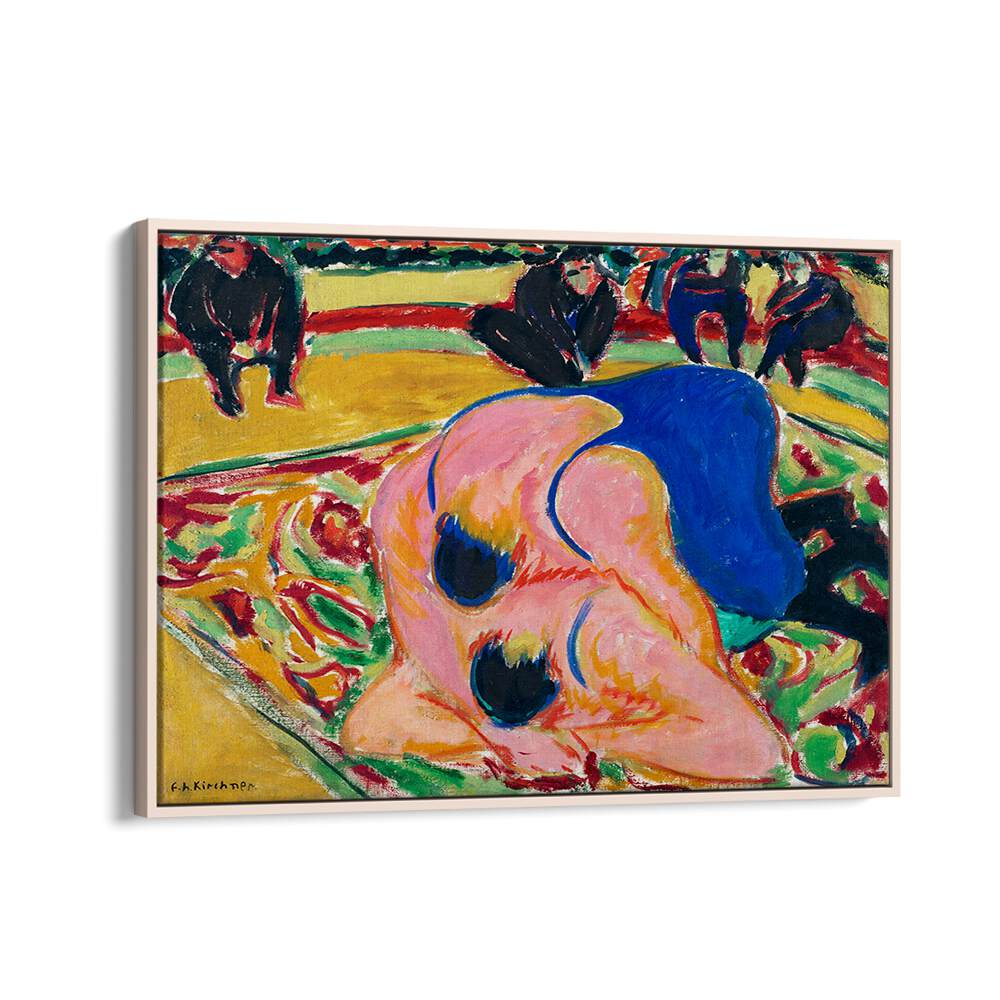 WRESTLERS IN A CIRCUS (1909)  , VINTAGE PAINTINGS