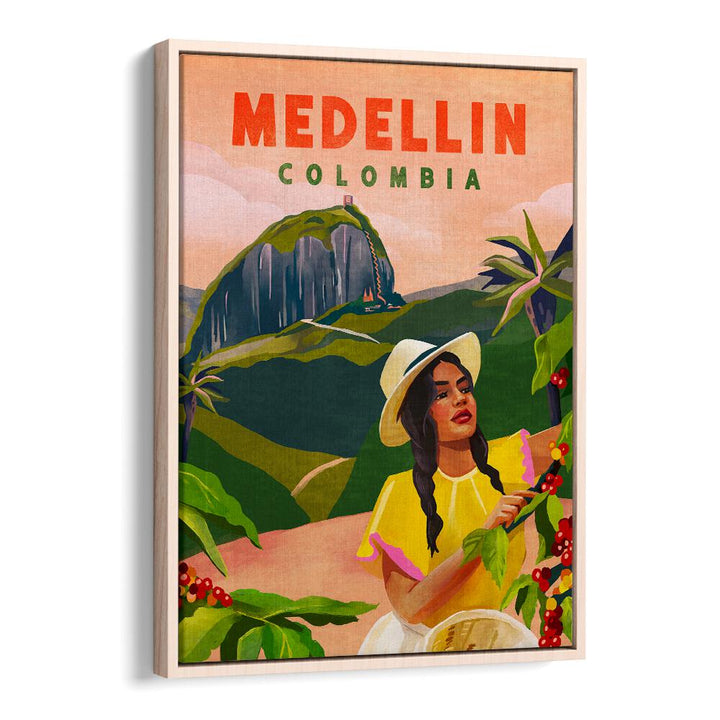 Vibrant Medellin Colombia vintage travel posters showcasing stunning landscapes and cultural charm. Perfect for decor!