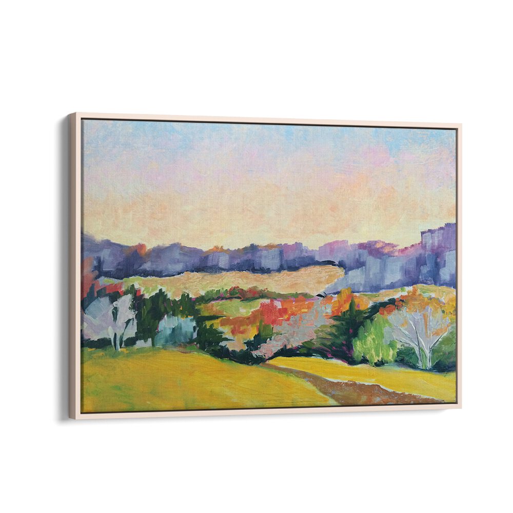 COVERED BRIDGE ROAD , LANDSCAPE PAINTINGS