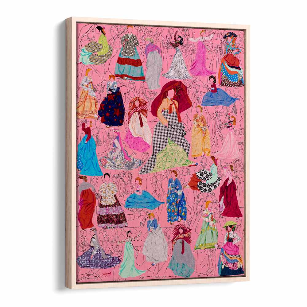 Colorful PICNIC, FASHION POSTERS featuring stylish dresses, perfect for adding flair to any space.