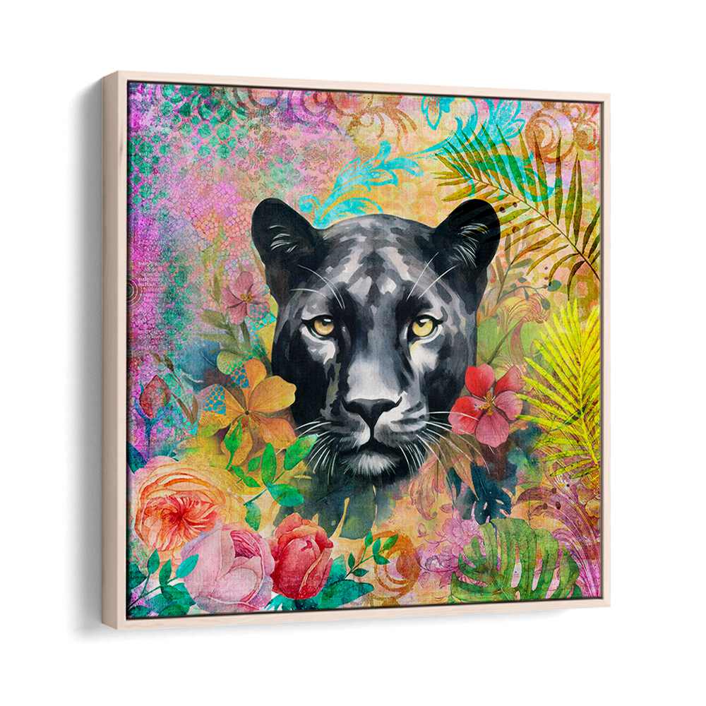 CHEETAH TROPICAL GARDEN III BY ANDREA HAASE , WILDLIFE POSTERS, WILDLIFE PAINTINGS