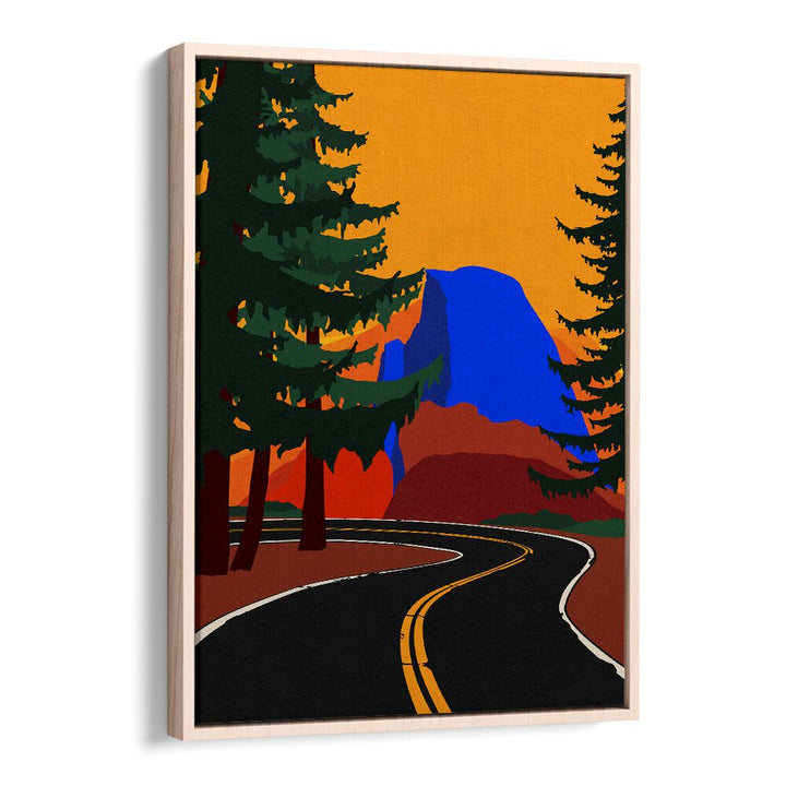 Explore the beauty of winter landscapes with GLACIER ROAD WITH HALF DONE, LANDSCAPE PAINTINGS, perfect for adventurers.