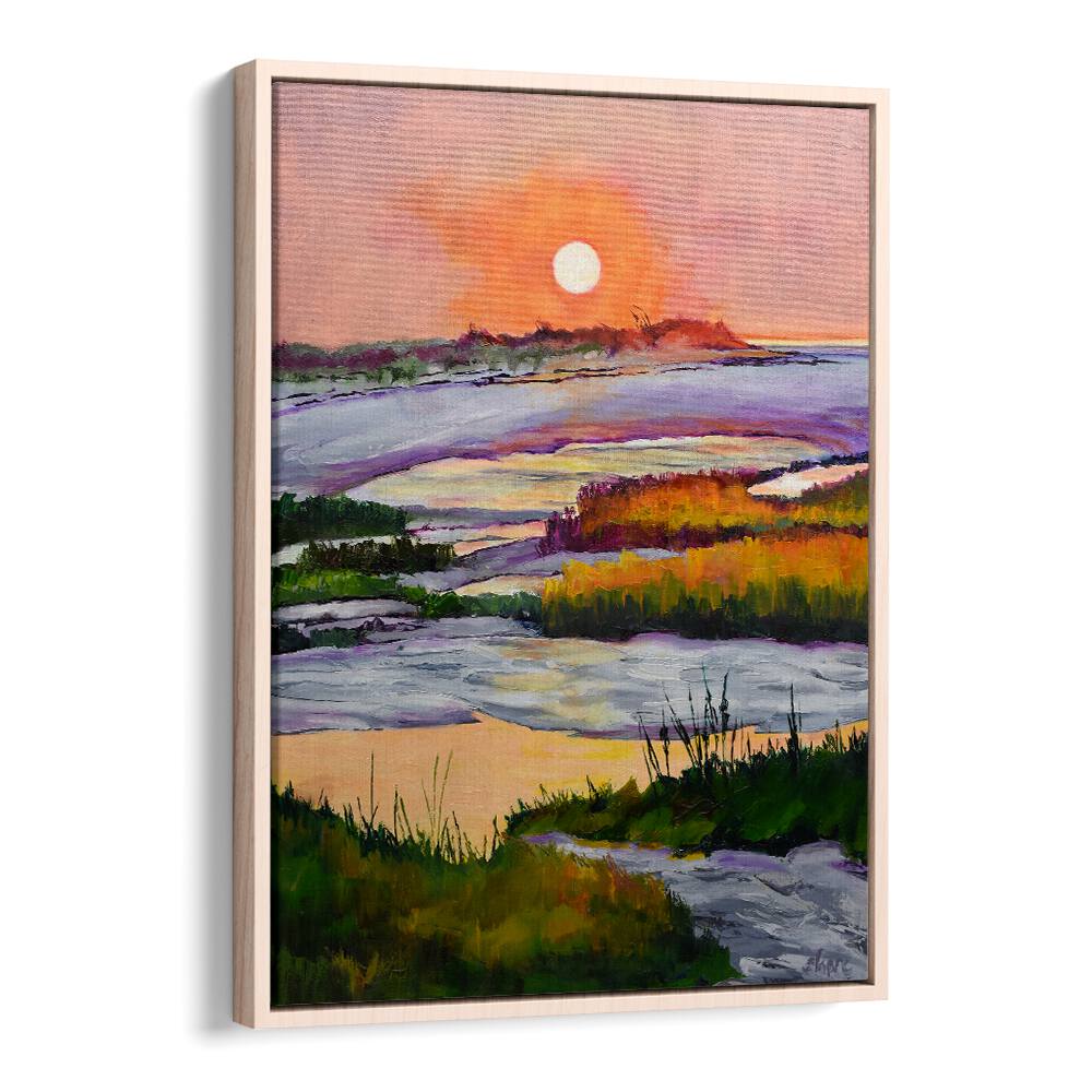 SUNSET , LANDSCAPE PAINTINGS