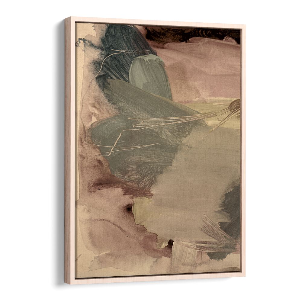 Stylish ETHERAL BRUSH STROKES II, ABSTRACT PAINTINGS framed art piece showcasing soft colors and dynamic brushwork.