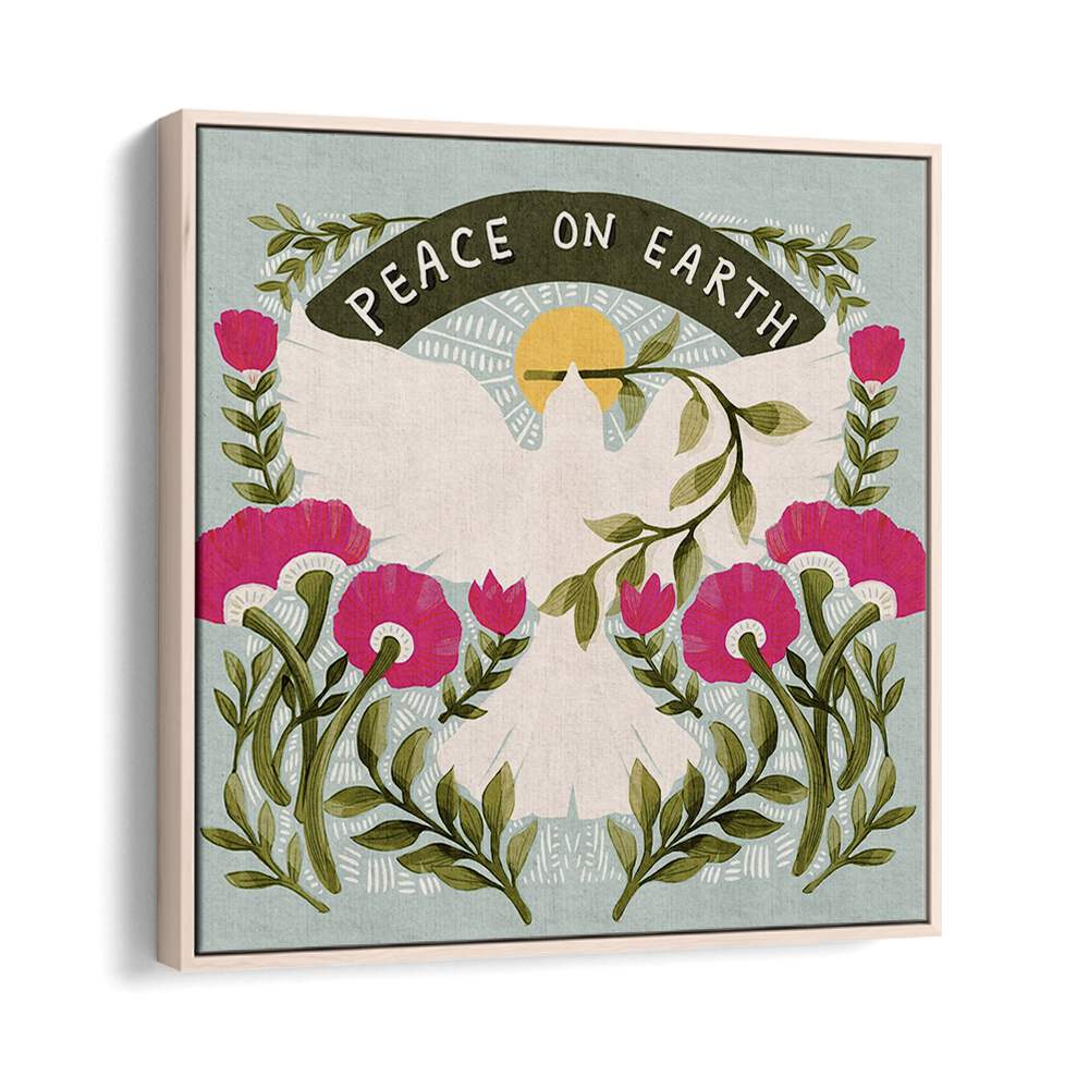 Stylish PEACE ON EARTH, QUOTES poster elevates your space, promoting tranquility and harmony in your home decor.