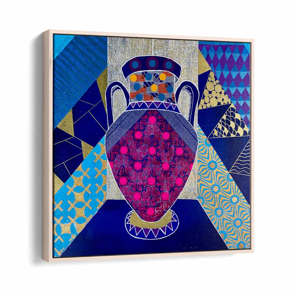 Colorful Eclectic Vase showcased in vibrant Pop Art Paintings style, perfect for elevating any space's decor.