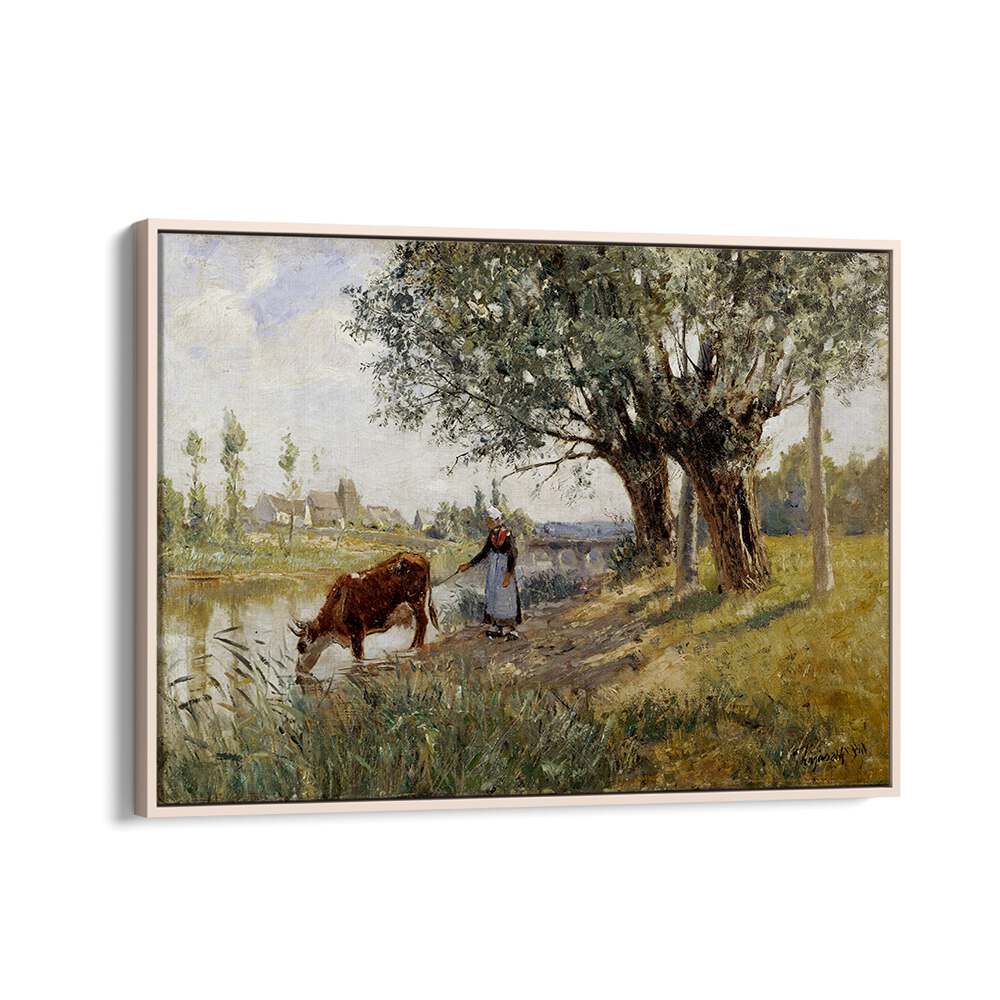 COUNTRYSIDE NEAR GREZ-SUR-LOING (1889) , VINTAGE PAINTINGS