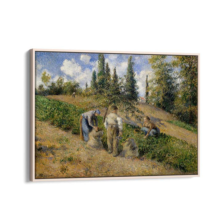 THE HARVEST, PONTOISE (1881) , VINTAGE PAINTINGS