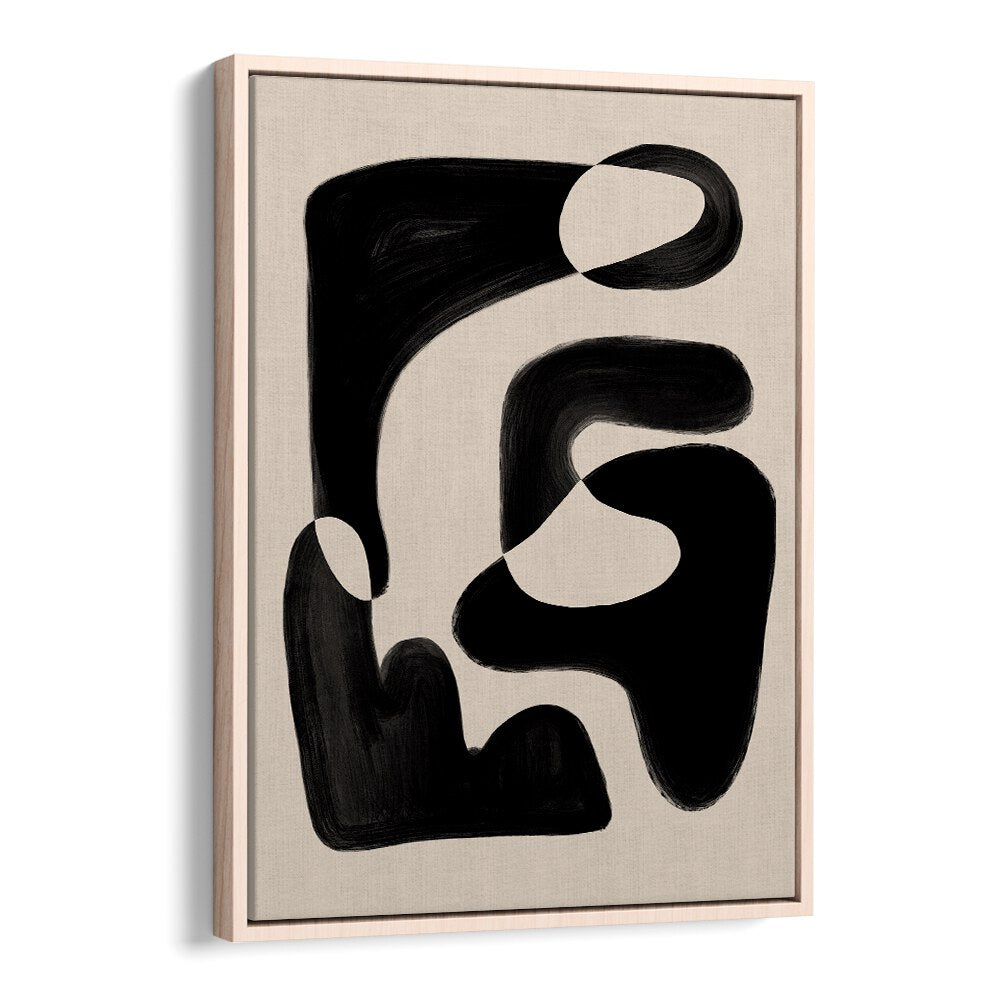 Stunning ABSTRACT BEIGE BLACK, ABSTRACT PAINTINGS artwork, blending beige and black for modern home decor elegance.
