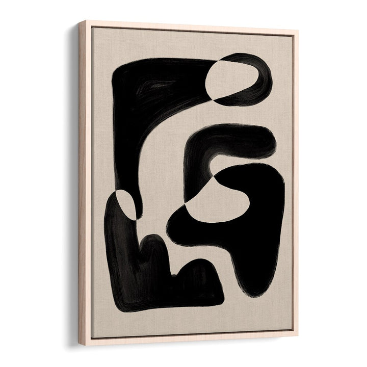 Stunning ABSTRACT BEIGE BLACK, ABSTRACT PAINTINGS artwork, blending beige and black for modern home decor elegance.
