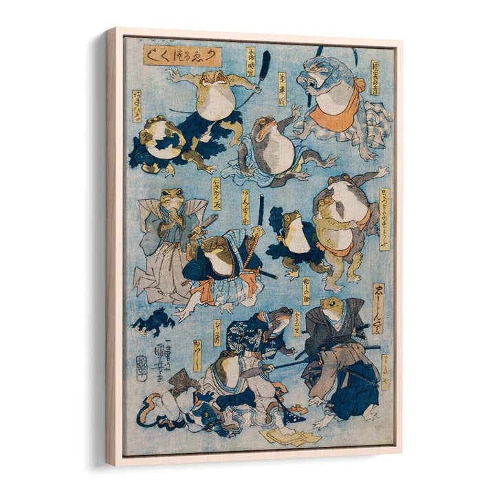 FAMOUS HEROES OF THE KABUKI  BY UTAGAWA KUNIYOSHI (1798-1861),JAPANESE PAINTINGS