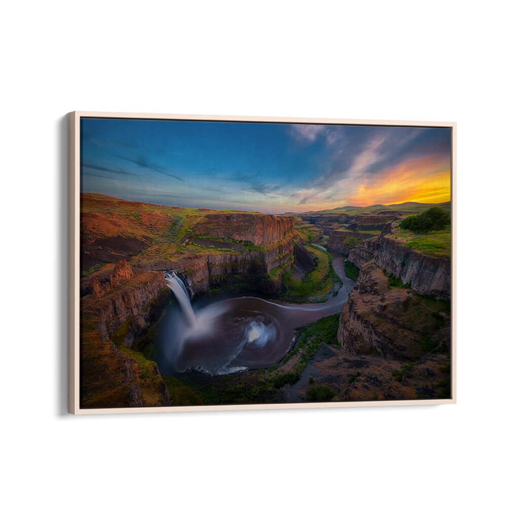 SUNSET AT PALOUSE FALLS BY MICHAEL ZHENG , LANDSCAPE PHOTO PRINTS