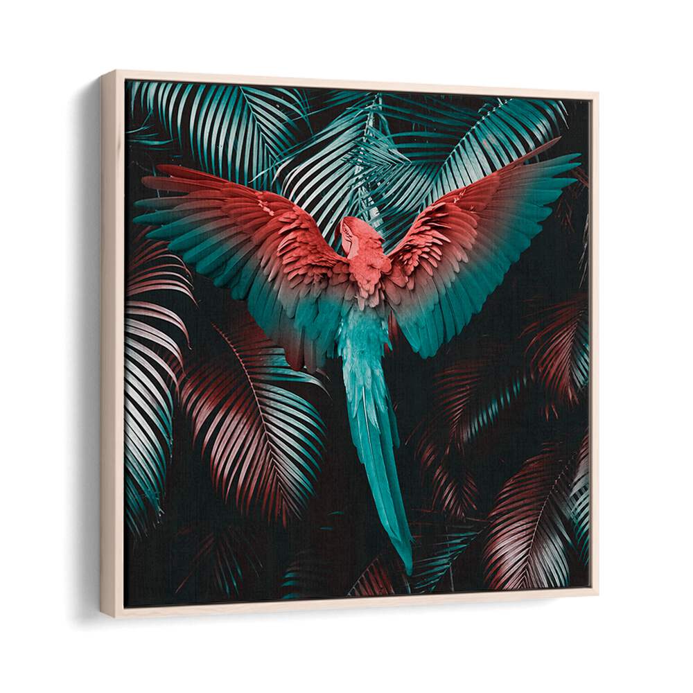Vibrant TROPICAL STORM, ALTERED ART PRINTS featuring a stunning parrot design, perfect for modern decor by Cepe.