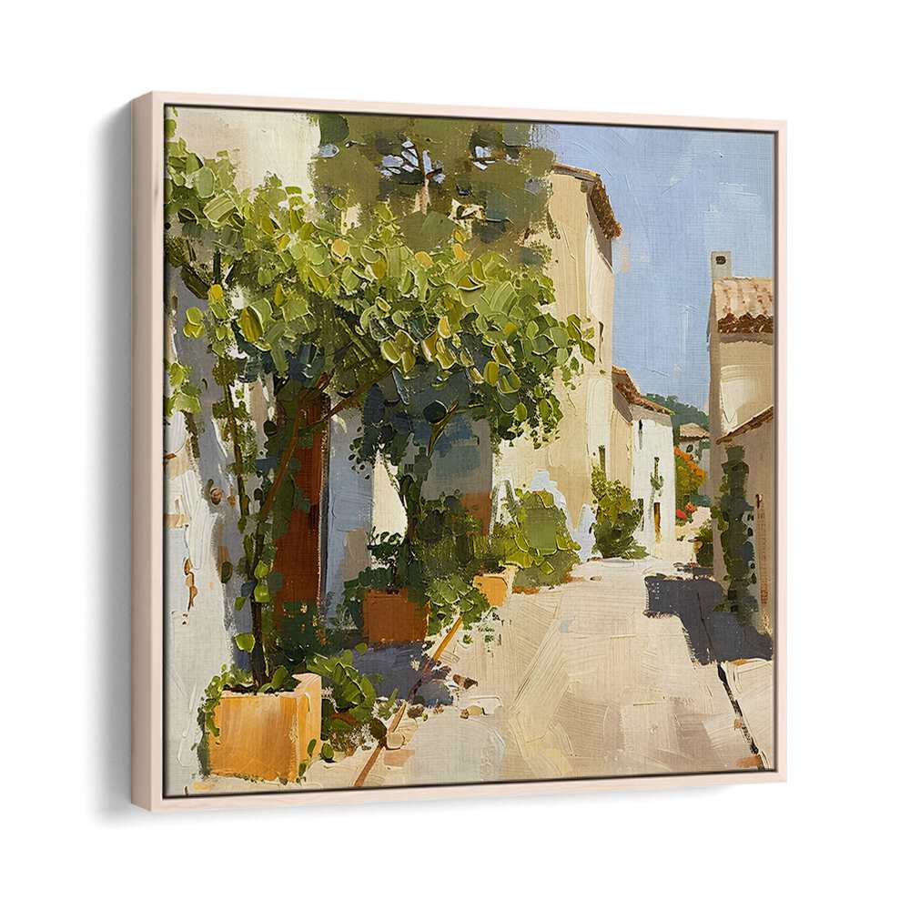 Elegant scene of a charming pathway in STREET IN MALLORCA III, combining style and functionality for your decor.