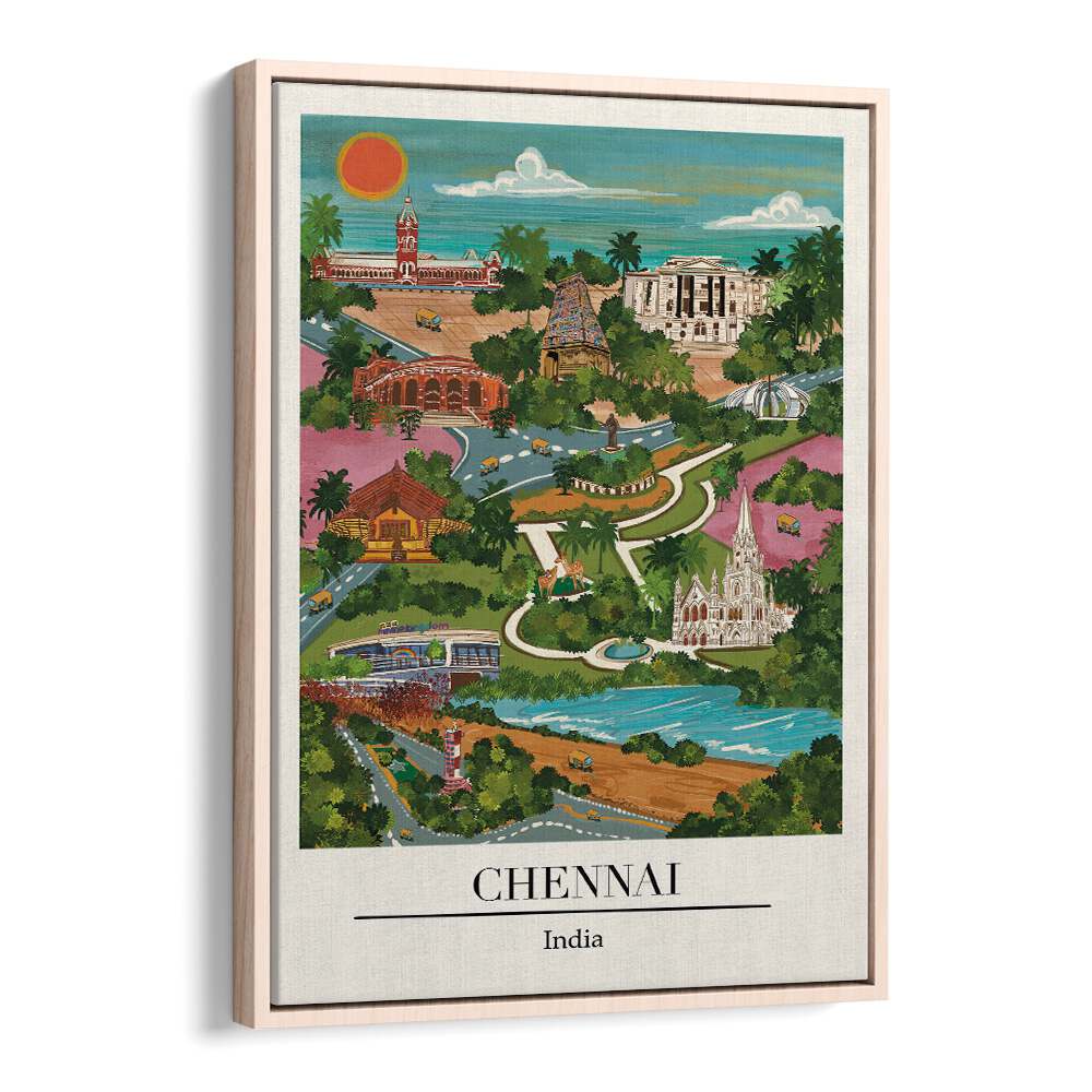 Chennai Travel Posters capture the coastal charm and culture of Tamil Nadu, designed by Saumya Agarwal.