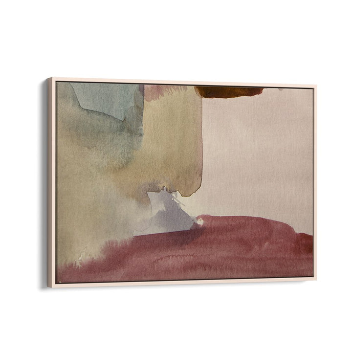 Elegant WASHES OF EARTHY TONES, ABSTRACT PAINTINGS in a framed design, perfect for enhancing modern decor.