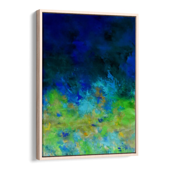 Vibrant Tropical Water Abstract Paintings transform spaces with serene hues and fluid brush strokes. Perfect for decor.