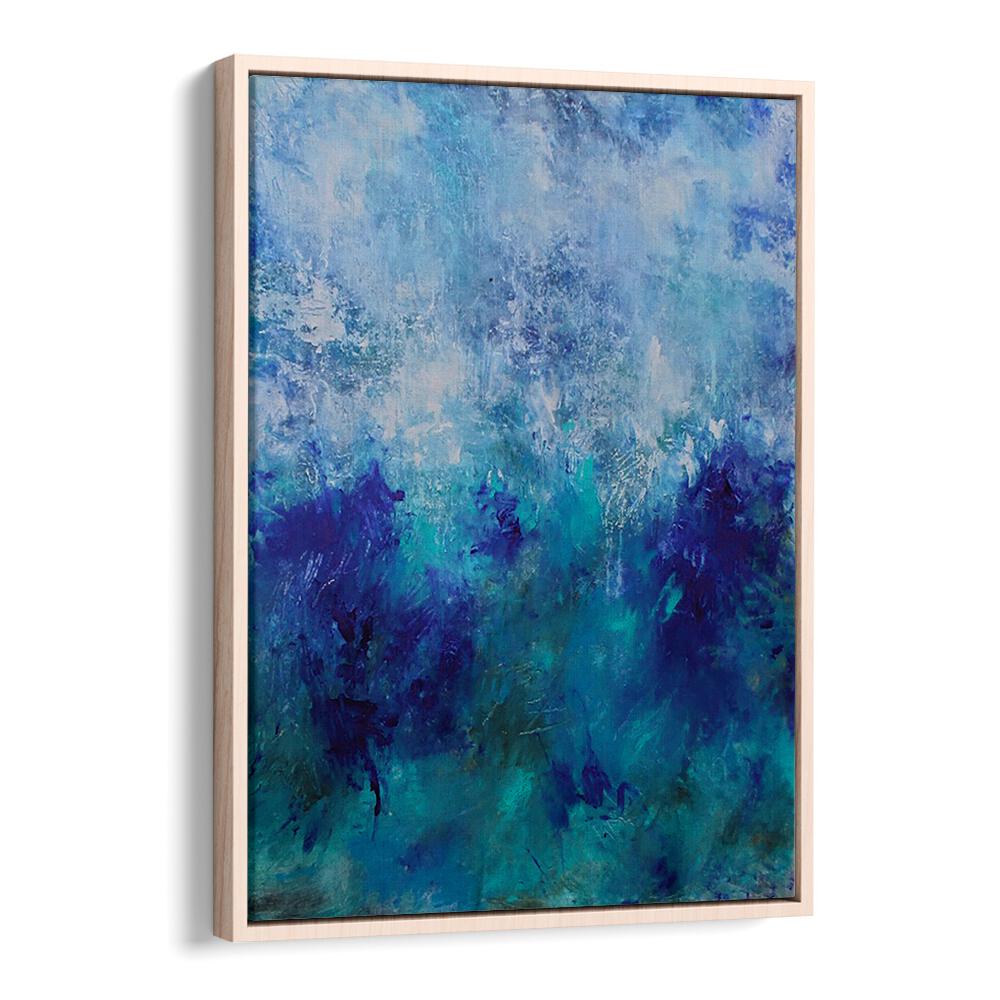 Stunning ABSTRACTION DESIGN IV, ABSTRACT PAINTINGS in blue hues, perfect for enhancing your living space's style.
