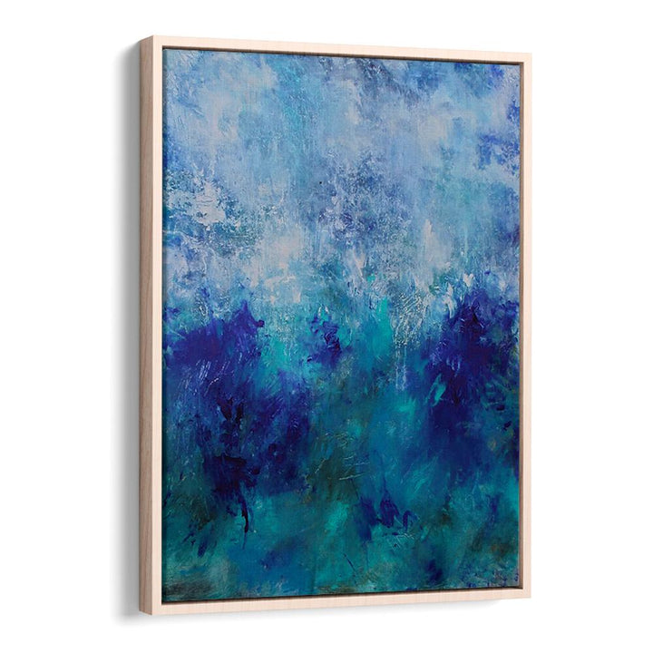 Stunning ABSTRACTION DESIGN IV, ABSTRACT PAINTINGS in blue hues, perfect for enhancing your living space's style.