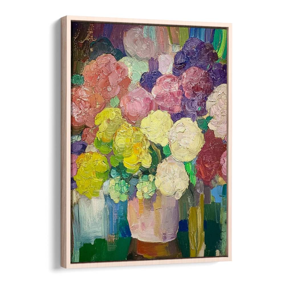 Bright and colorful blooms elegantly arranged in a vase, showcasing the exquisite FLOWER IN A VASE III for home decor.