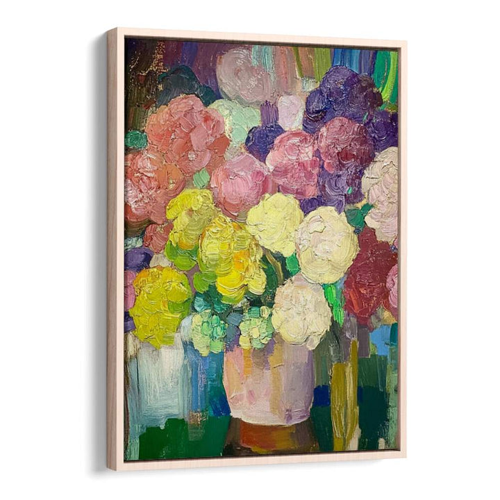 Bright and colorful blooms elegantly arranged in a vase, showcasing the exquisite FLOWER IN A VASE III for home decor.