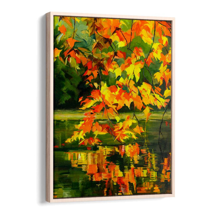 AUTUMN REFLECTIONS , LANDSCAPE PAINTINGS