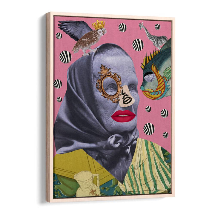 Surreal art print featuring GRANDMOTHER, blending tradition and whimsy in a captivating design. Perfect for home decor.