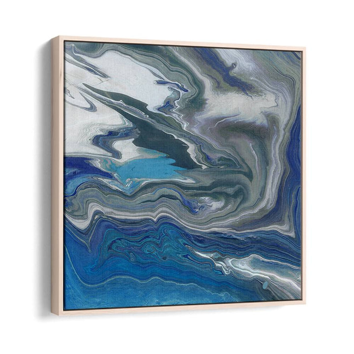 Elegant LIKE A RIVER, ABSTRACT PAINTINGS piece showcasing serene blue tones that evoke calming water flows.