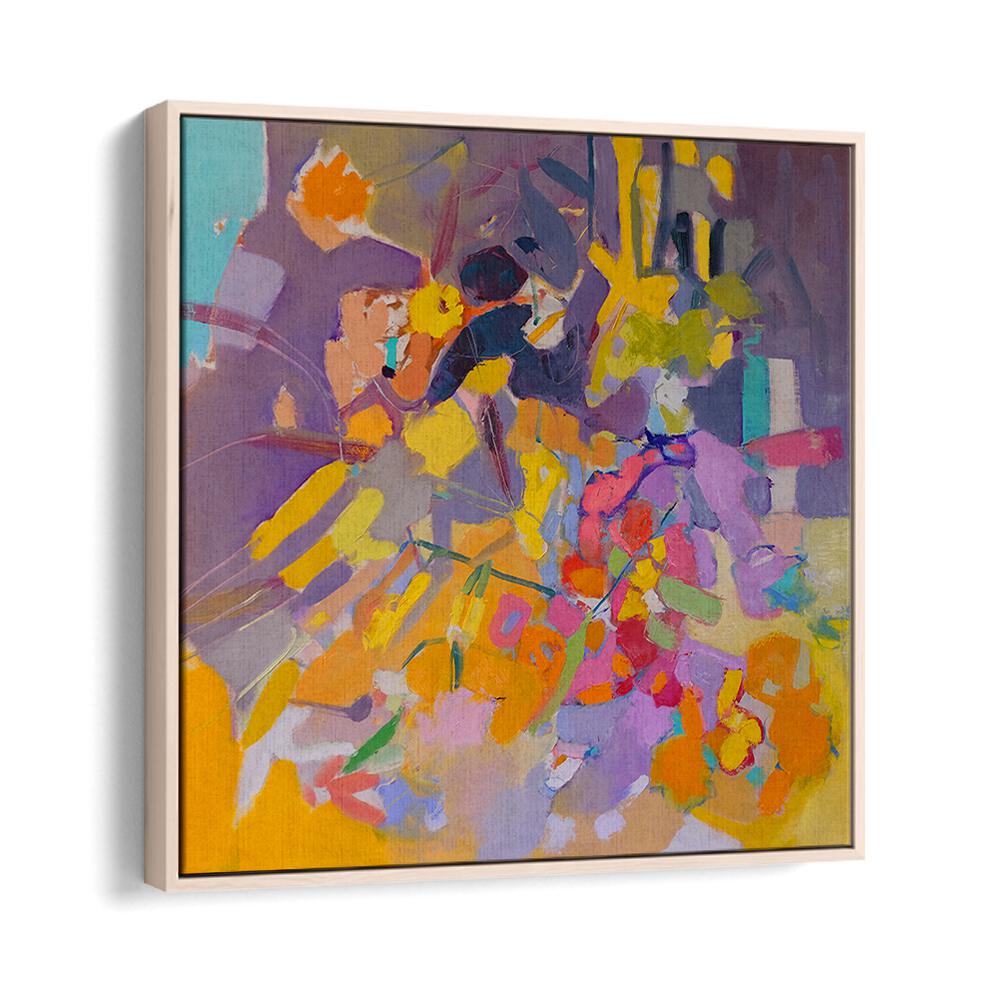 Vibrant ORANGE FLOWERS, ABSTRACT PAINTINGS add energy and color, perfect for enhancing your home decor.
