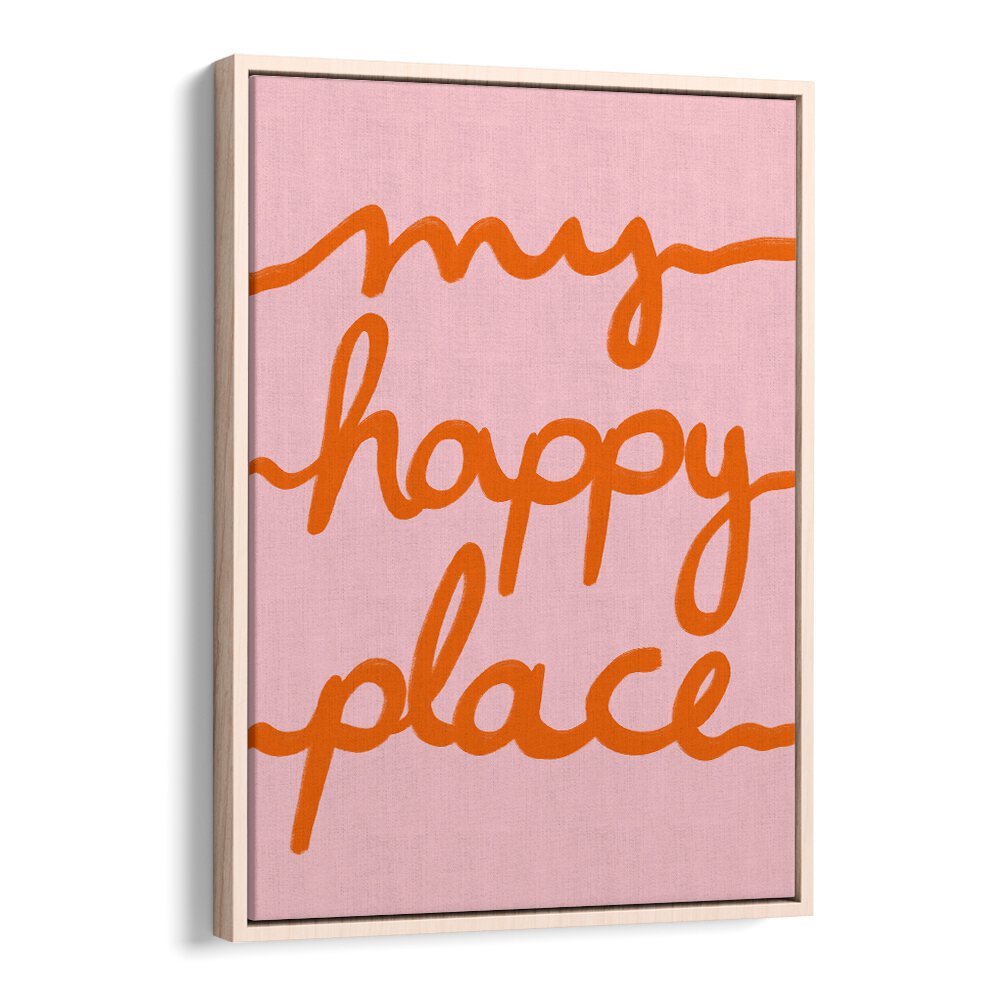 Bright and playful "MY HAPPY PLACE, KIDS ROOM PAINTINGS" design to inspire joy in any child's space. Perfect for decor!