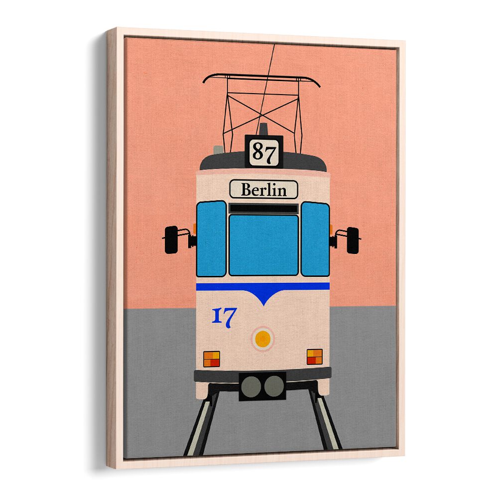 Stylish BERLIN TRAM, CAR POSTERS design showcasing the iconic tram for urban transport enthusiasts. Perfect for decor.