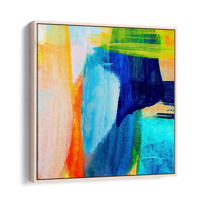 Vibrant hues blend in TROPICAL HEAT I, ABSTRACT PAINTINGS, perfect for brightening any space.